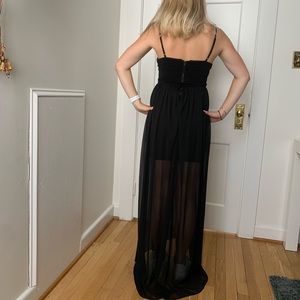 Alice + Olivia Black Layered Dress